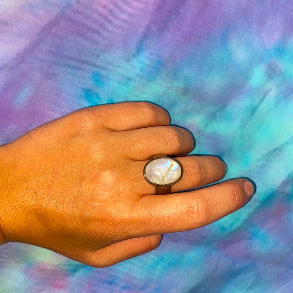 🌀moonstone ring🌀